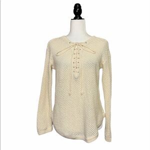 𝅺UO Kimchi Blue Lace Up Sweater